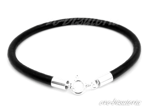 Bransoletka z rzemienia okrągłego 4 mm 0692