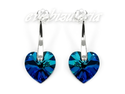 Srebrne kolczyki Swarovski Bermuda Blue 1124.jpg