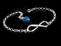 Bransoletka srebrna Nieskończoność Serce Swarovski 1163-B45a.jpg