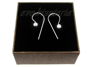 Srebrne kolczyki Kulki 1135A