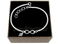 Srebrna bransoletka nieskończoność koniczynka 1190-B64.jpg