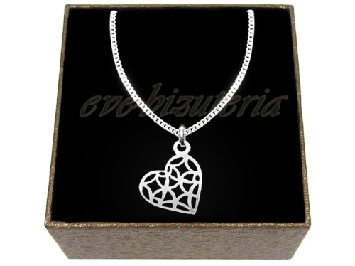 Srebrny naszyjnik z serduszkiem W7a.jpg