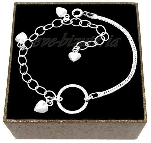 Srebrna bransoletka Serduszka Ring B88.jpg