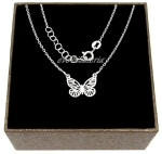 Naszyjnik Motylek Ażur srebrny