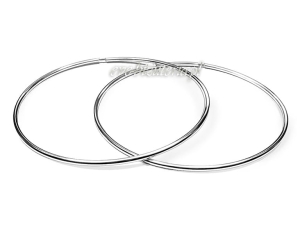 Kolczyki srebrne koła 8 cm 0421