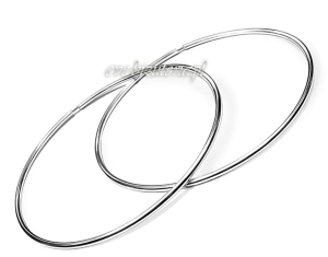 Kolczyki srebrne koła 7 cm 0422