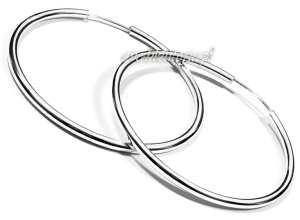 Kolczyki srebrne koła 4 cm 0423