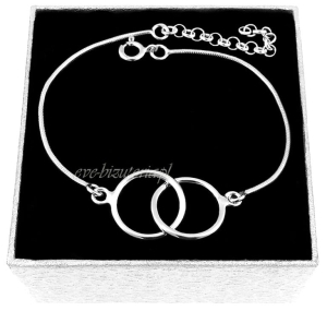 Srebrna bransoletka Ring 1083
