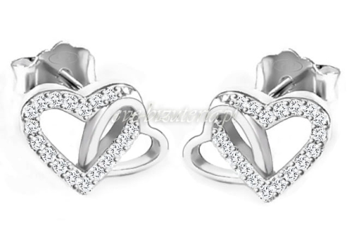 Srebrne kolczyki Serduszka z cyrkoniami 1102.jpg