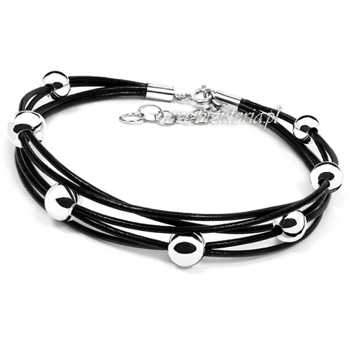 Bransoletka ze srebra i rzemienia 0233b-AR.jpg