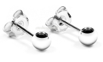 Kolczyki srebrne kulki 4 mm ze srebra próby 925 0410