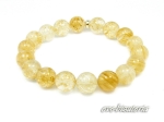 Bransoletka z kamieni - rutyl 10mm 0344