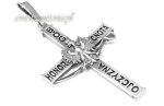 Srebrny krzyżyk BÓG - HONOR - OJCZYZNA 0740