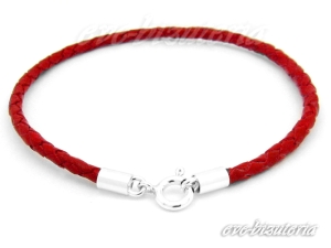 Bransoletka z rzemienia plecionego, syntetycznego 2,5 mm 0700