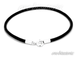 Bransoletka z rzemienia okrągłego 2 mm 0686