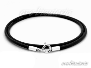 Naszyjnik z rzemienia okrągłego 2 mm 0685