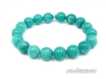 Bransoletka z kamieni - jadeit 10 mm morska 0336