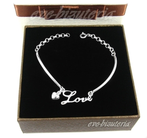 Srebrna bransoletka Love 1100