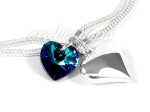 Srebrna bransoletka Hearts Swarovski B25