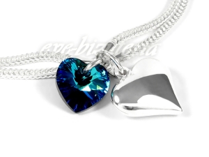 Srebrna bransoletka Hearts Swarovski B25