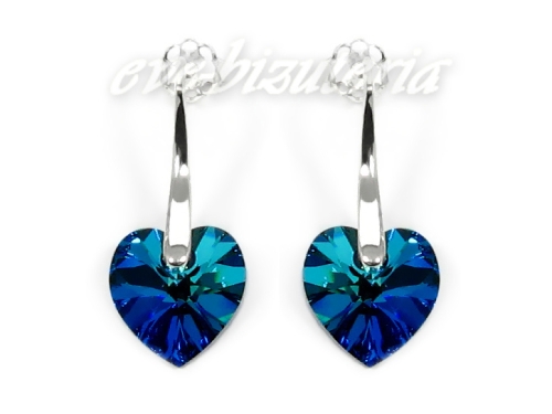 Srebrne kolczyki Swarovski Bermuda Blue 1124.jpg