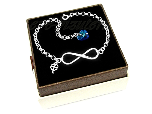Bransoletka Nieskończoność Koniczynka Swarovski 1165-B47.jpg