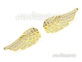 Kolczyki Skrzydła Anioła pozłacane z cyrkoniami 1011a.jpg