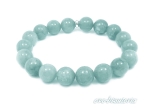Bransoletka z kamieni - jadeit 10mm miętowa