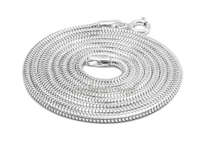 Srebrny łańcuszek żmijka Snake