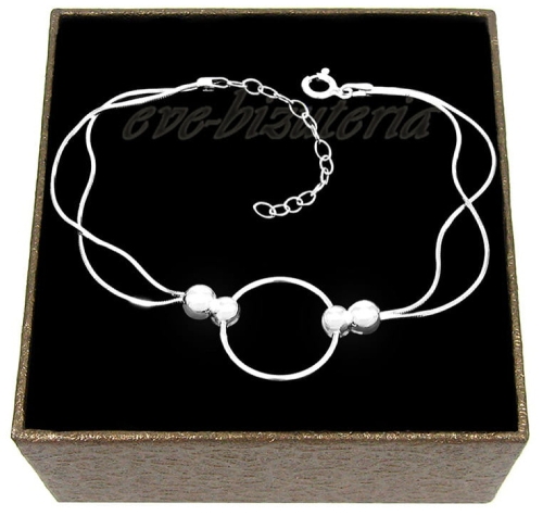 Srebrna bransoletka Ring z kuleczkami 1268.jpg