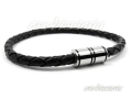 Męska bransoletka z rzemienia ze stalowym zapięciem magnetycznym 0994c.jpg