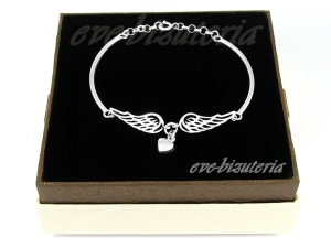 Srebrna bransoletka Serce Anioła 1096